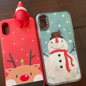 iPhone X XS Christmas cases, lot of 2 🎄🎅🤶